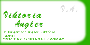 viktoria angler business card