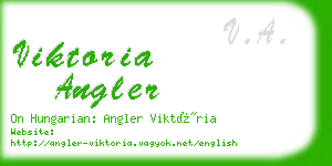 viktoria angler business card